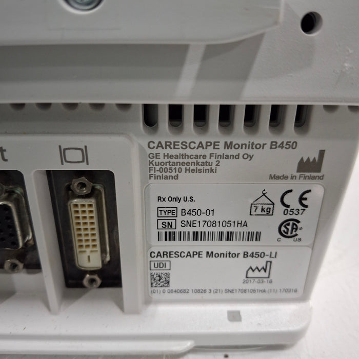 GE Healthcare GE Healthcare Carescape B450 Critical Care Patient Monitor Patient Monitors reLink Medical