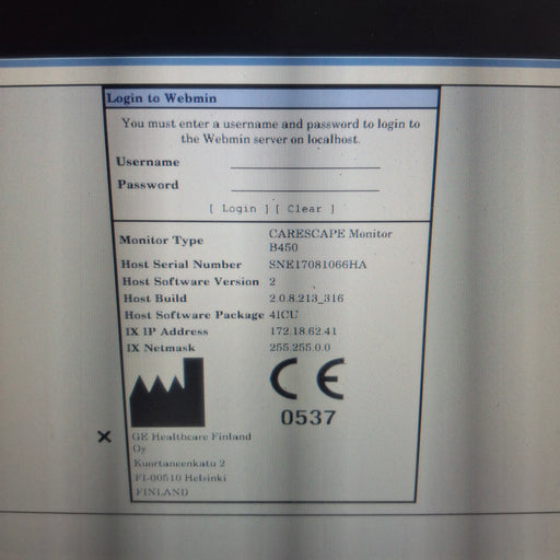GE Healthcare GE Healthcare Carescape B450 Critical Care Patient Monitor Patient Monitors reLink Medical