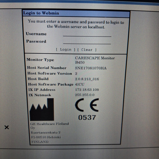 GE Healthcare GE Healthcare Carescape B450 Critical Care Patient Monitor Patient Monitors reLink Medical