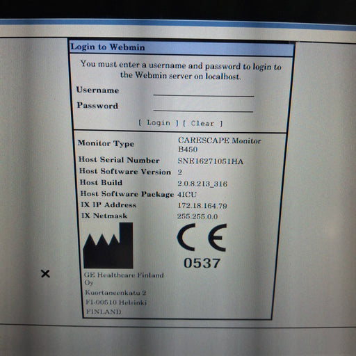 GE Healthcare GE Healthcare Carescape B450 Critical Care Patient Monitor Patient Monitors reLink Medical