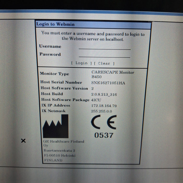 GE Healthcare GE Healthcare Carescape B450 Critical Care Patient Monitor Patient Monitors reLink Medical