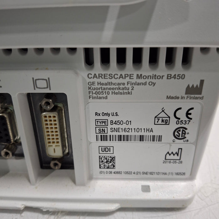 GE Healthcare GE Healthcare Carescape B450 Critical Care Patient Monitor Patient Monitors reLink Medical