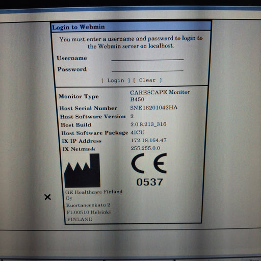GE Healthcare GE Healthcare Carescape B450 Critical Care Patient Monitor Patient Monitors reLink Medical