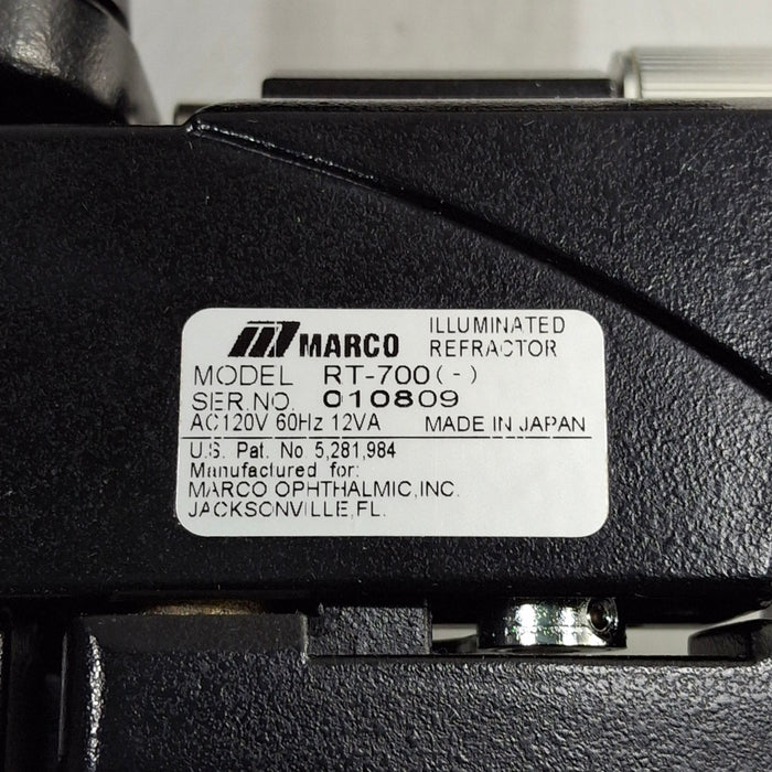 Marco RT-700 Manual Phoropter Refractor