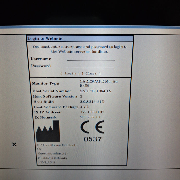 GE Healthcare GE Healthcare Carescape B450 Critical Care Patient Monitor Patient Monitors reLink Medical