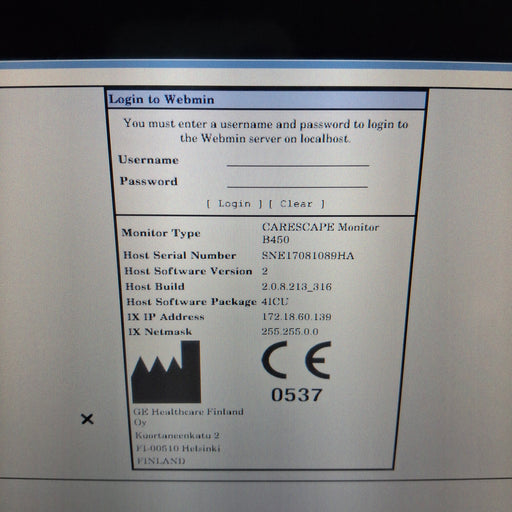 GE Healthcare GE Healthcare Carescape B450 Critical Care Patient Monitor Patient Monitors reLink Medical