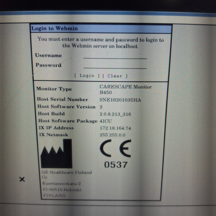 GE Healthcare GE Healthcare Carescape B450 Critical Care Patient Monitor Patient Monitors reLink Medical