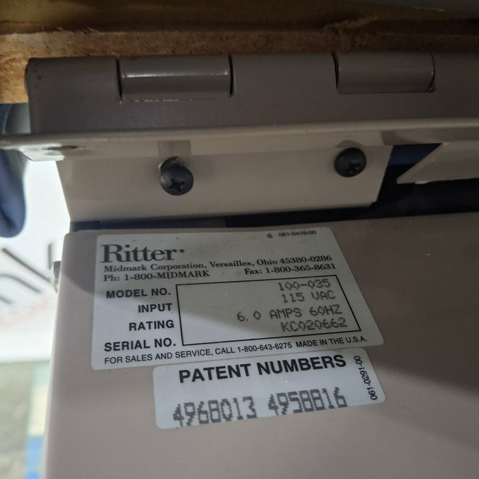 Ritter 104 Exam Table