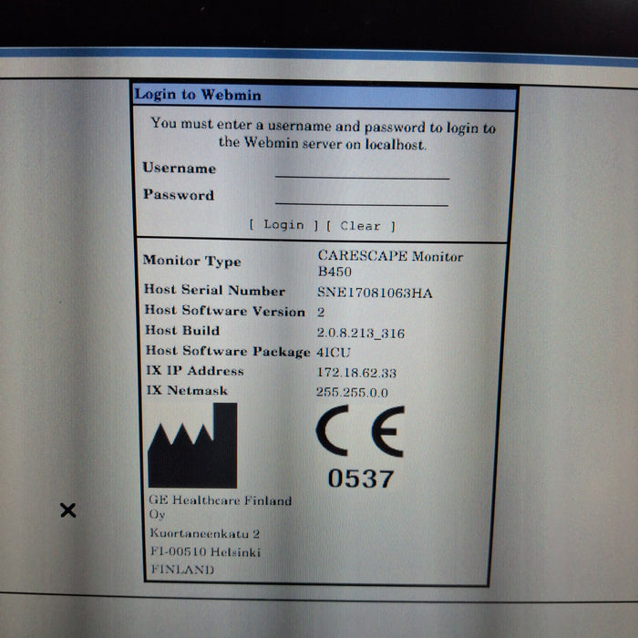 GE Healthcare GE Healthcare Carescape B450 Critical Care Patient Monitor Patient Monitors reLink Medical