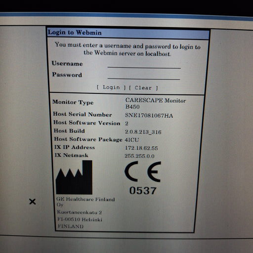 GE Healthcare GE Healthcare Carescape B450 Critical Care Patient Monitor Patient Monitors reLink Medical