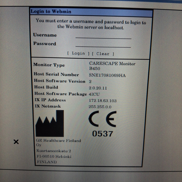 GE Healthcare GE Healthcare Carescape B450 Critical Care Patient Monitor Patient Monitors reLink Medical