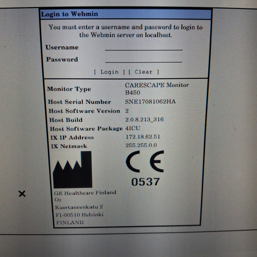 GE Healthcare GE Healthcare Carescape B450 Critical Care Patient Monitor Patient Monitors reLink Medical