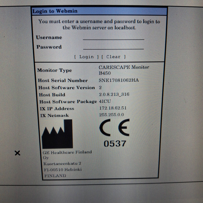 GE Healthcare GE Healthcare Carescape B450 Critical Care Patient Monitor Patient Monitors reLink Medical