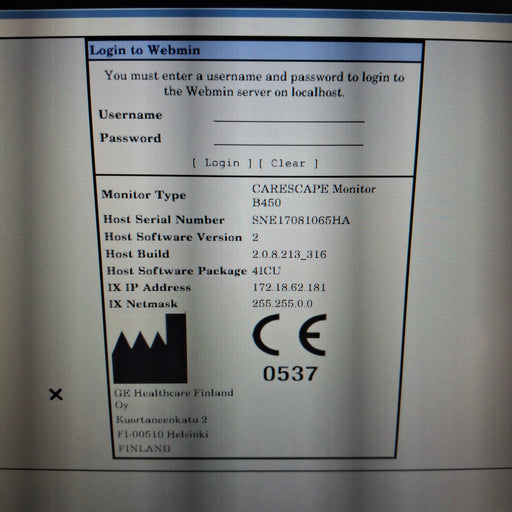GE Healthcare GE Healthcare Carescape B450 Critical Care Patient Monitor Patient Monitors reLink Medical