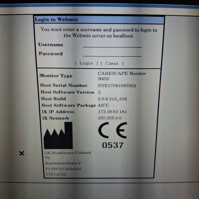 GE Healthcare GE Healthcare Carescape B450 Critical Care Patient Monitor Patient Monitors reLink Medical