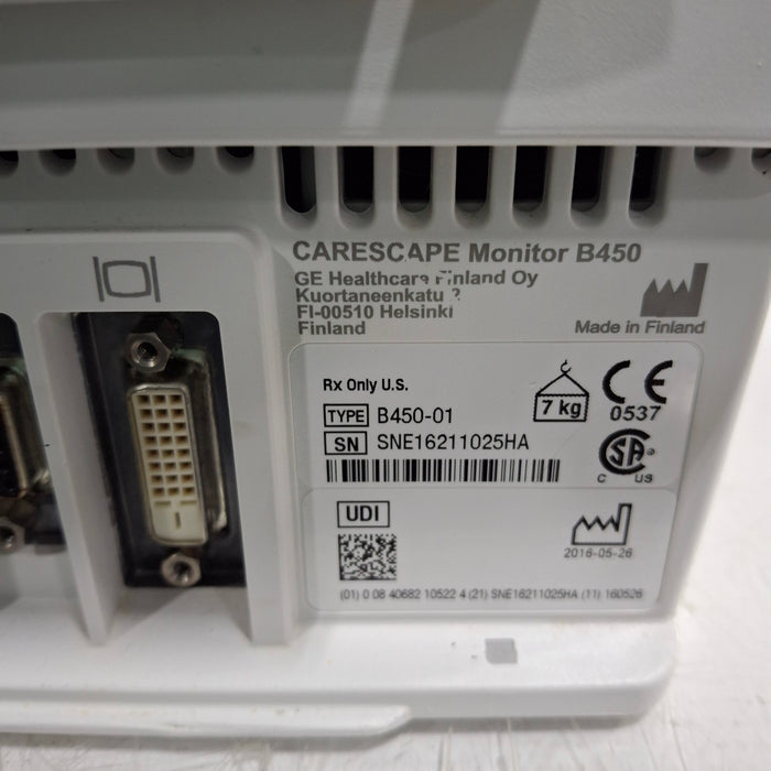 GE Healthcare GE Healthcare Carescape B450 Critical Care Patient Monitor Patient Monitors reLink Medical
