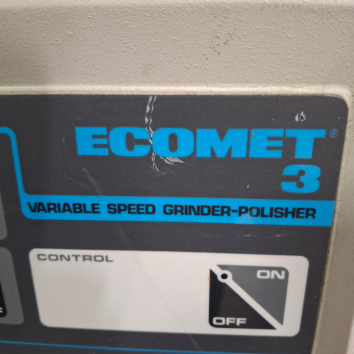 Buehler Ecomet 3 Variable Speed Grinder Polisher