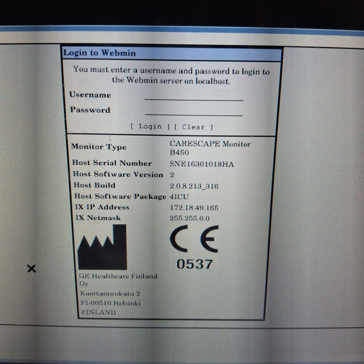 GE Healthcare GE Healthcare Carescape B450 Critical Care Patient Monitor Patient Monitors reLink Medical