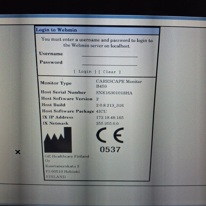 GE Healthcare GE Healthcare Carescape B450 Critical Care Patient Monitor Patient Monitors reLink Medical