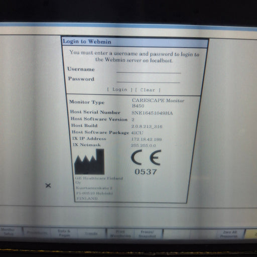 GE Healthcare GE Healthcare Carescape B450 Critical Care Patient Monitor Patient Monitors reLink Medical