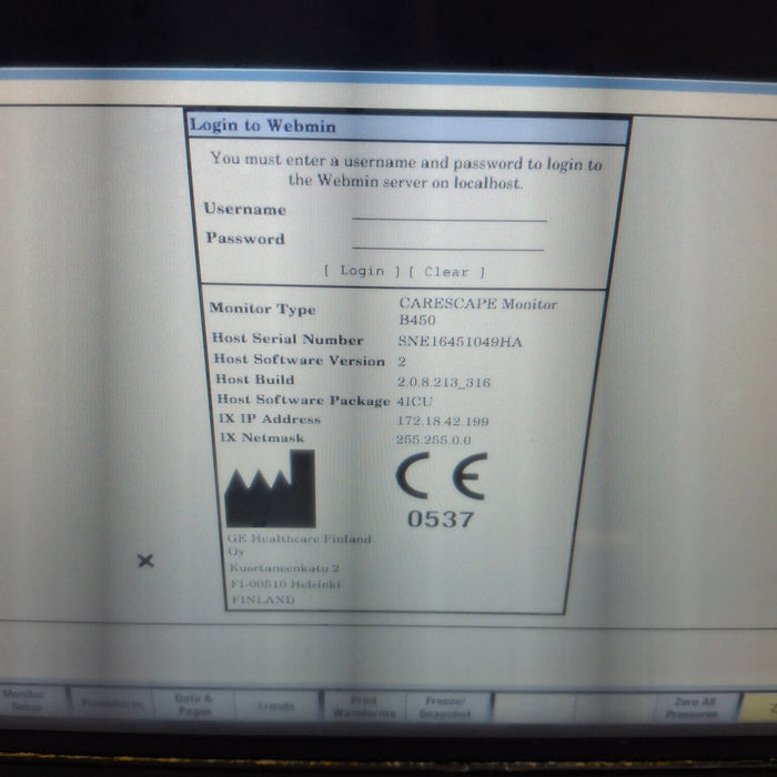 GE Healthcare GE Healthcare Carescape B450 Critical Care Patient Monitor Patient Monitors reLink Medical