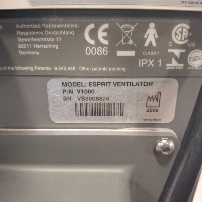 Respironics Esprit Ventilator