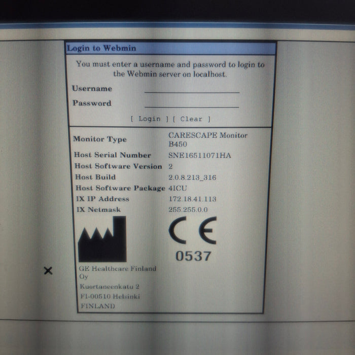 GE Healthcare GE Healthcare Carescape B450 Critical Care Patient Monitor Patient Monitors reLink Medical
