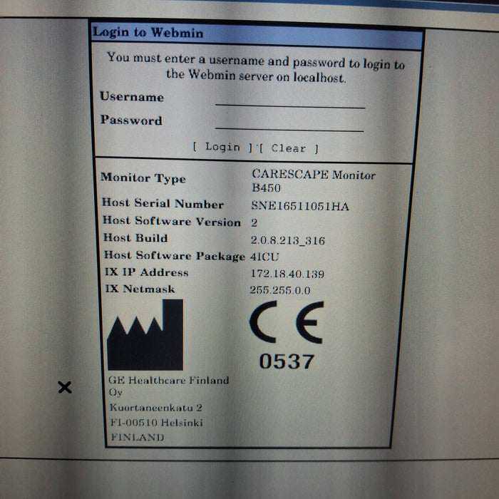 GE Healthcare GE Healthcare Carescape B450 Patient Monitor Patient Monitors reLink Medical