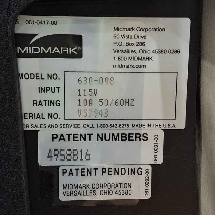 Midmark 630 Procedure Chair