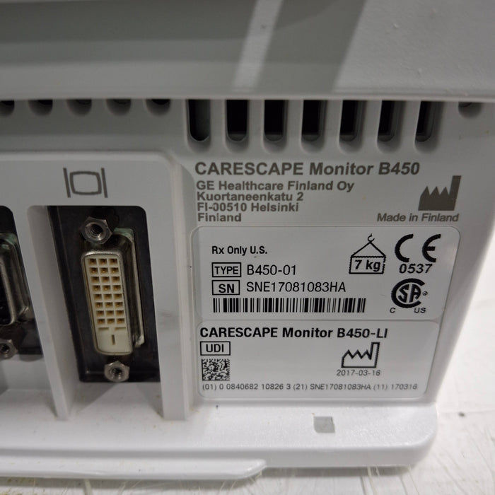 GE Healthcare Carescape B450 Patient Monitor