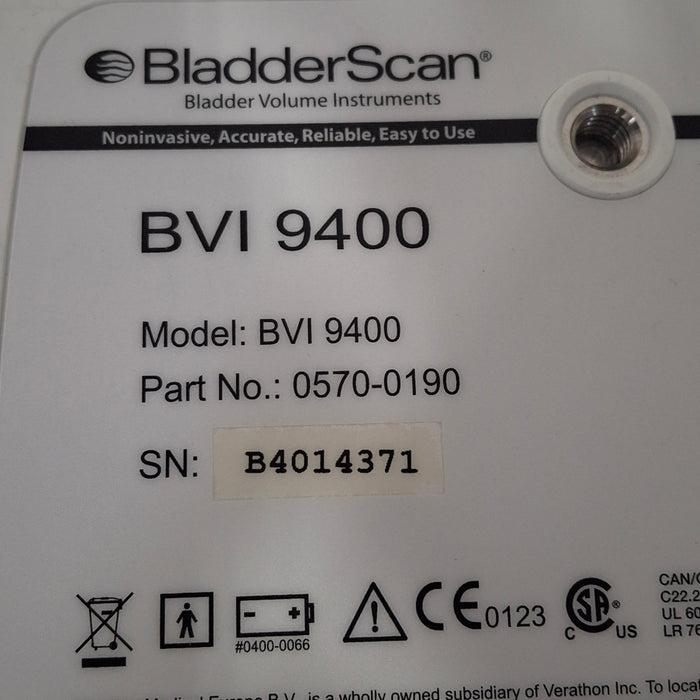 Verathon Medical, Inc BVI 9400 Bladderscan