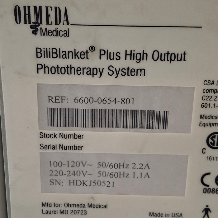 Ohmeda Medical BiliBlanket Plus Phototherapy System