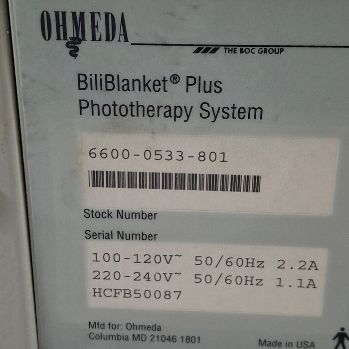 Ohmeda Medical BiliBlanket Plus Phototherapy System