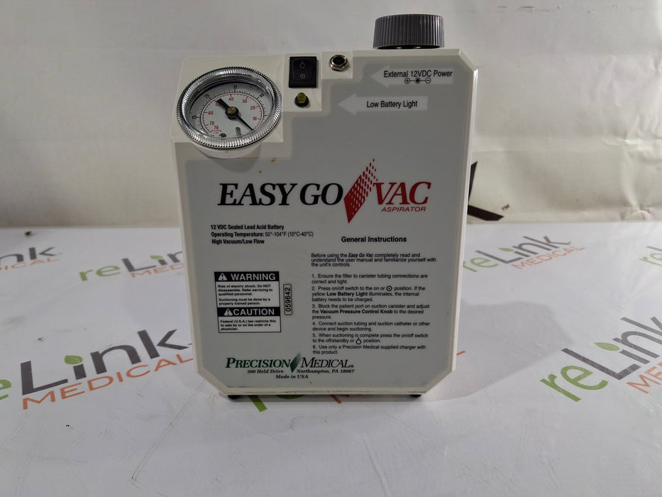 Precision Medical Easy Go Vac PM65 Aspirator