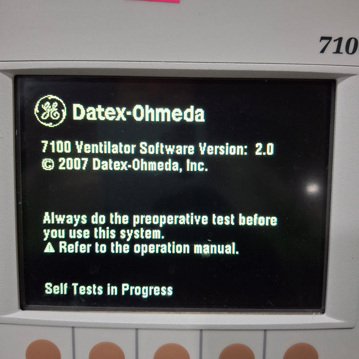 Datex-Ohmeda S/5 Aespire w/7100 Vent Anesthesia Machine