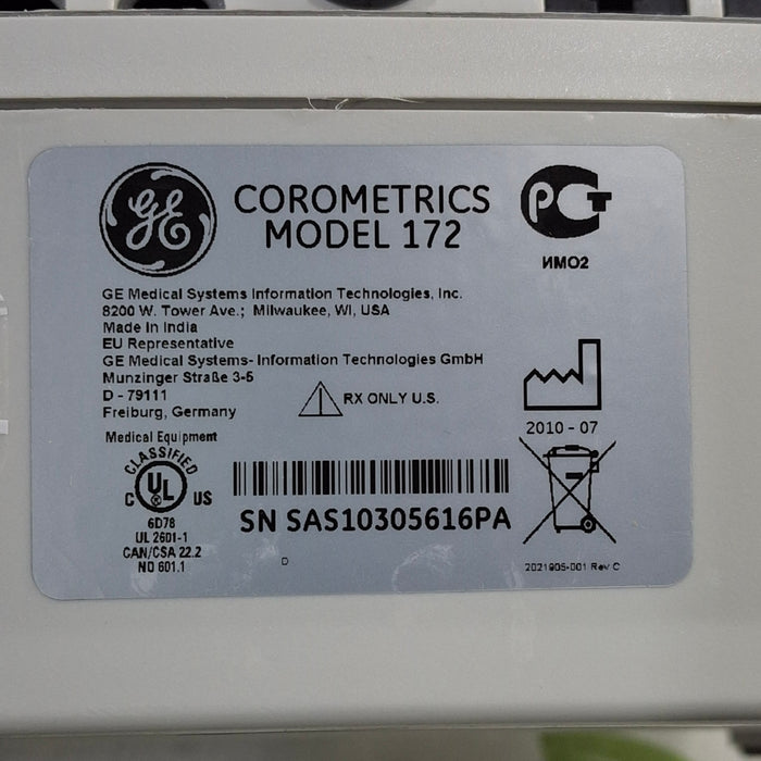 GE Healthcare GE Healthcare Corometrics 170 Series Model 172 Fetal Monitor Patient Monitors reLink Medical