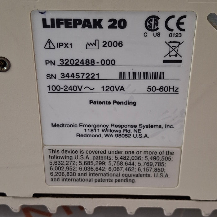 Physio-Control LifePak 20 Defib