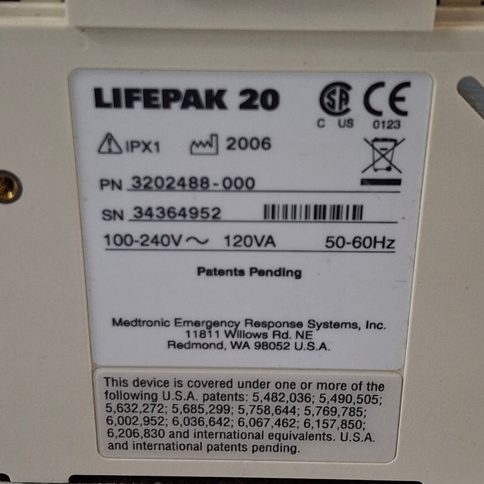 Physio-Control LifePak 20 Defib