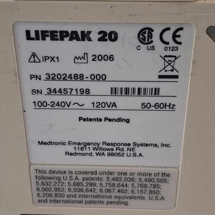 Physio-Control LifePak 20 Defib