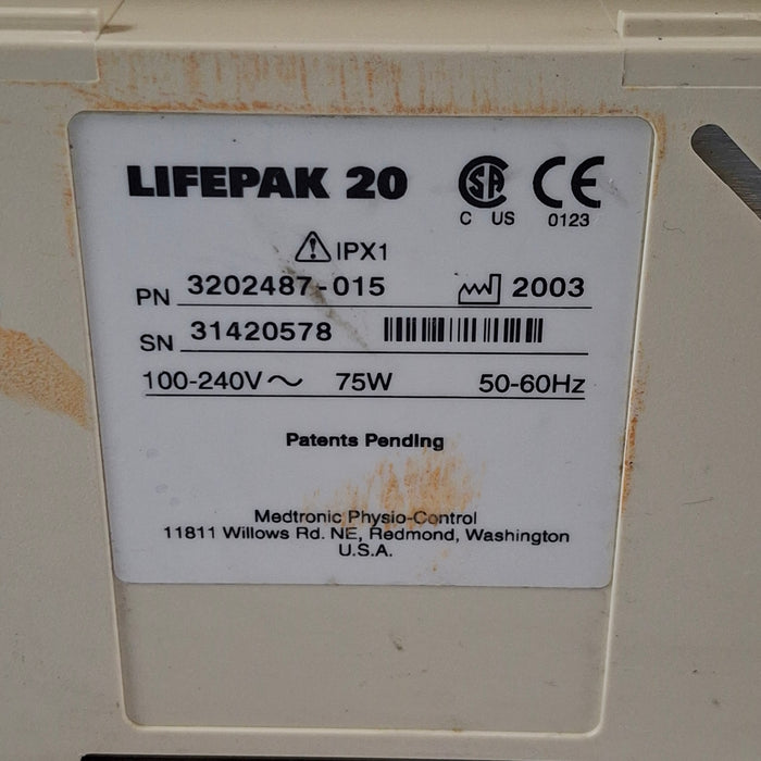 Physio-Control LifePak 20 Defib