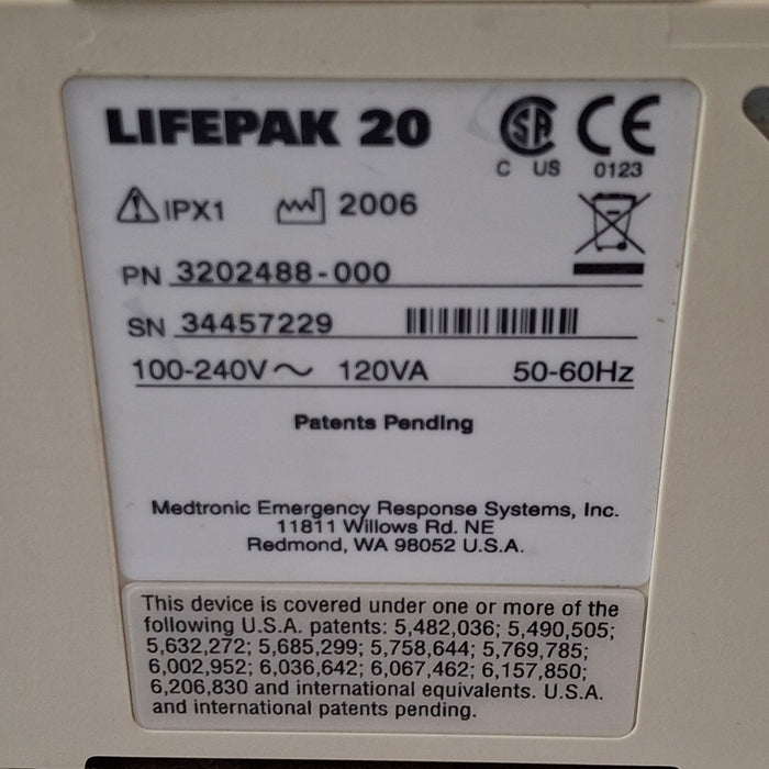 Physio-Control LifePak 20 Defib