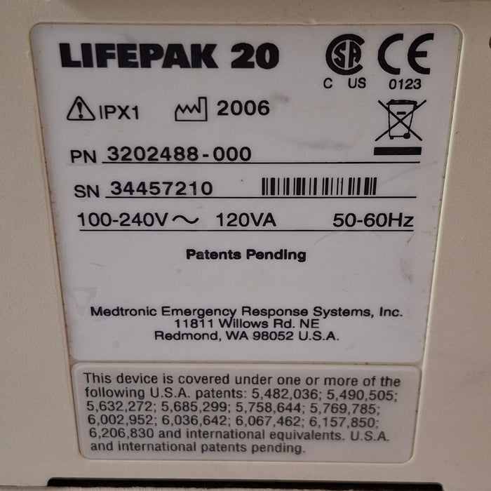 Physio-Control LifePak 20 Defib