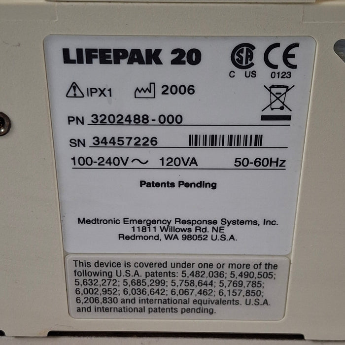 Physio-Control LifePak 20 Defib