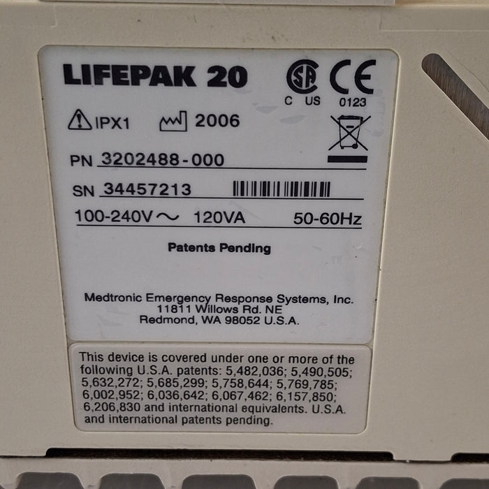 Physio-Control Physio-Control LifePak 20 Defib Defibrillators reLink Medical