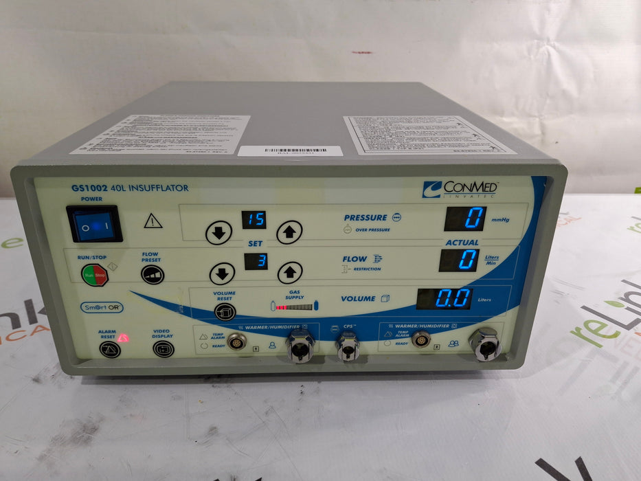 ConMed GS1002 40L Insufflator