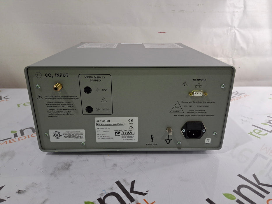 ConMed GS1002 40L Insufflator