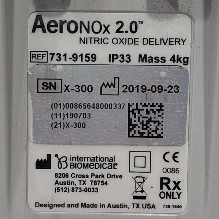 International Biomedical AeroNOx 2.0 NO Delivery and Analysis System