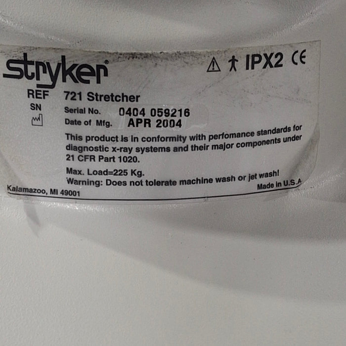 Stryker 721 Transport Stretcher