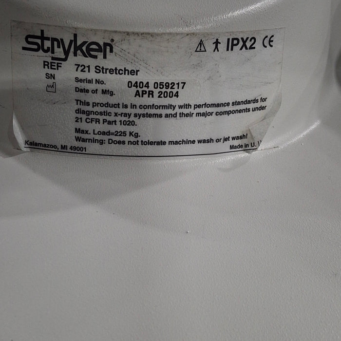 Stryker 721 Transport Stretcher