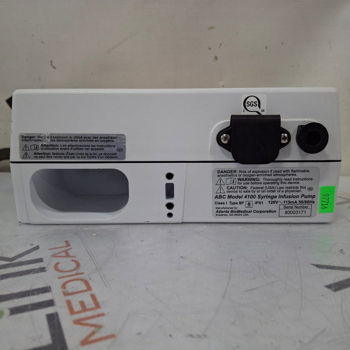 Atlanta Biomedical Corporation 4100 Syringe Pump